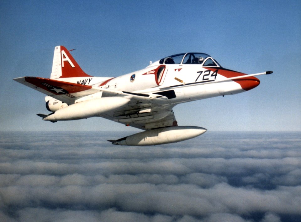 TA-4J Skyhawk VT-7 off San Clemente Island 1996