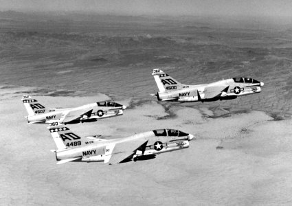 TA-7C VA-174 in flight near NAF El Centro 1980