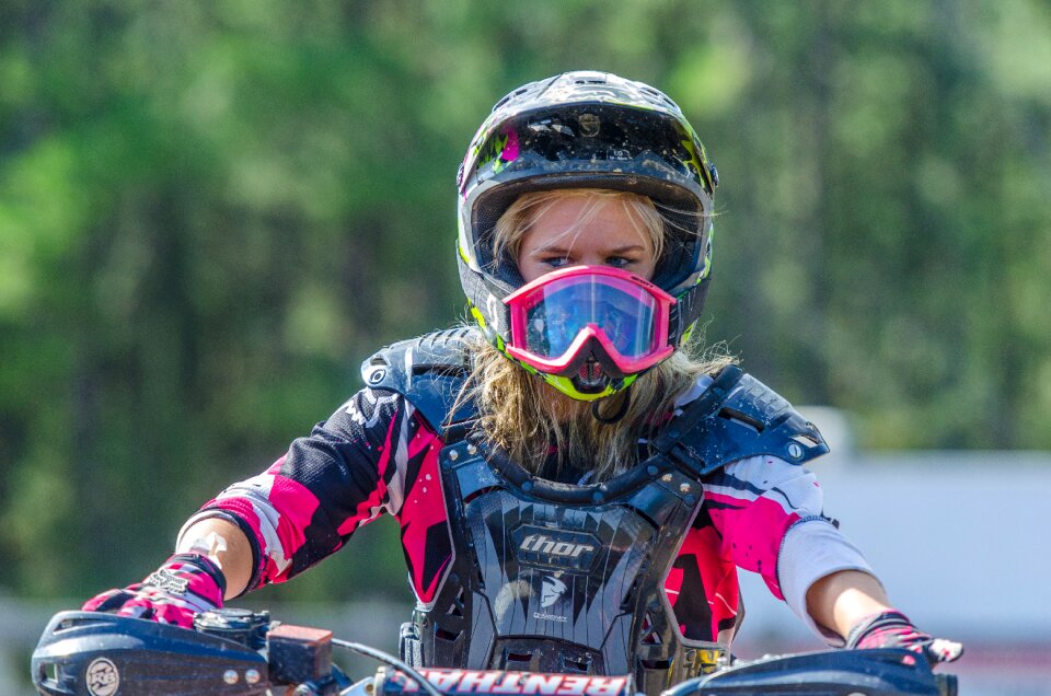 Moto motocross woman