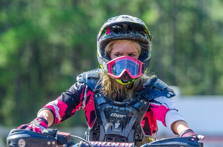 Moto motocross woman