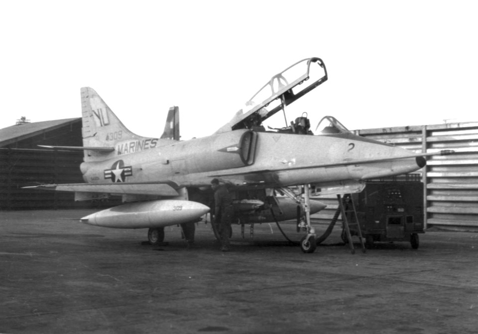 TA-4F Skyhawk of H&MS-13 in Vietnam c1970