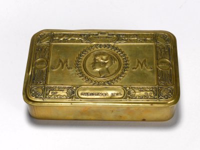 Tabatière offerte lors du Noël 1914