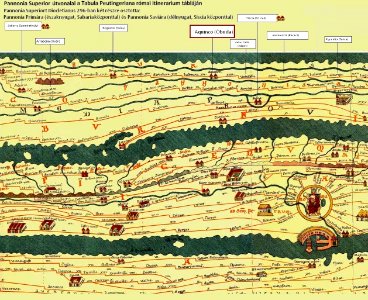 Tabula Peutingeriana - Pannonia Superior