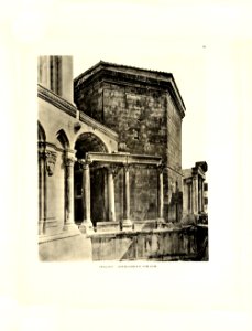 Tafel 018 Spalato - Seitenansicht vom Dom - Mausoleum Diocletians - Heliografie Kowalczyk 1909