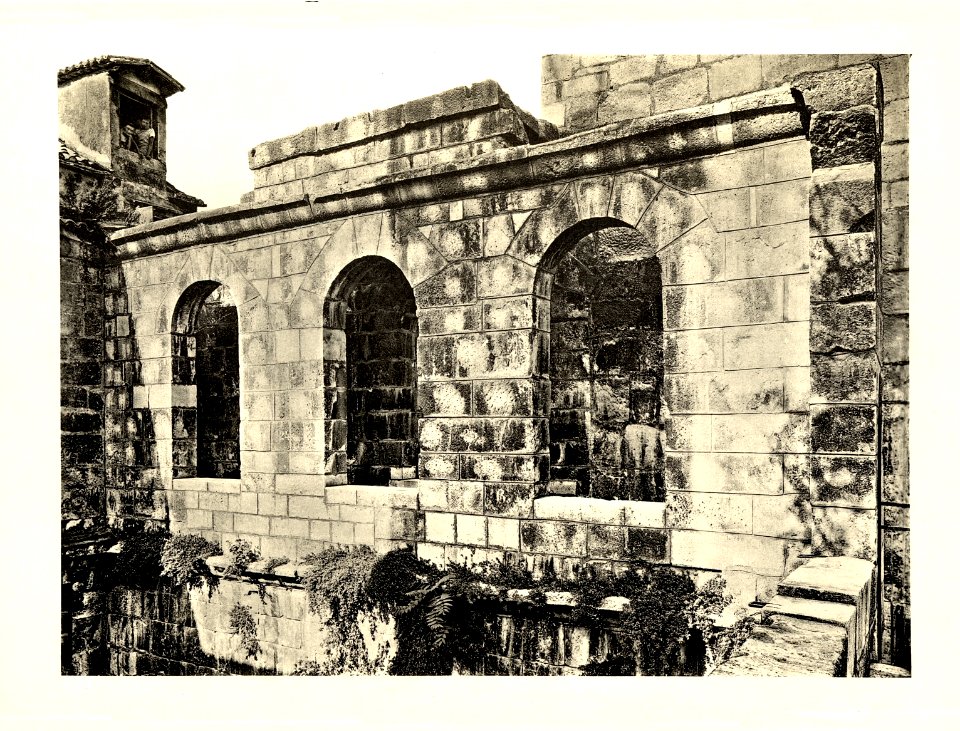 Tafel 005b Spalato - Kaiserpalast bei der Porta Ferrea - Heliografie Kowalczyk 1909
