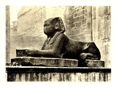 Tafel 017b Spalato - Sphinx vor dem Vestibulium - Heliografie Kowalczyk 1909