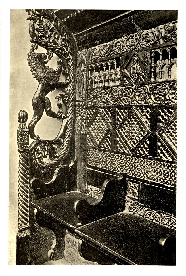 Tafel 035b Spalato - Dom Chorstuhlwange - Heliografie Kowalczyk 1909