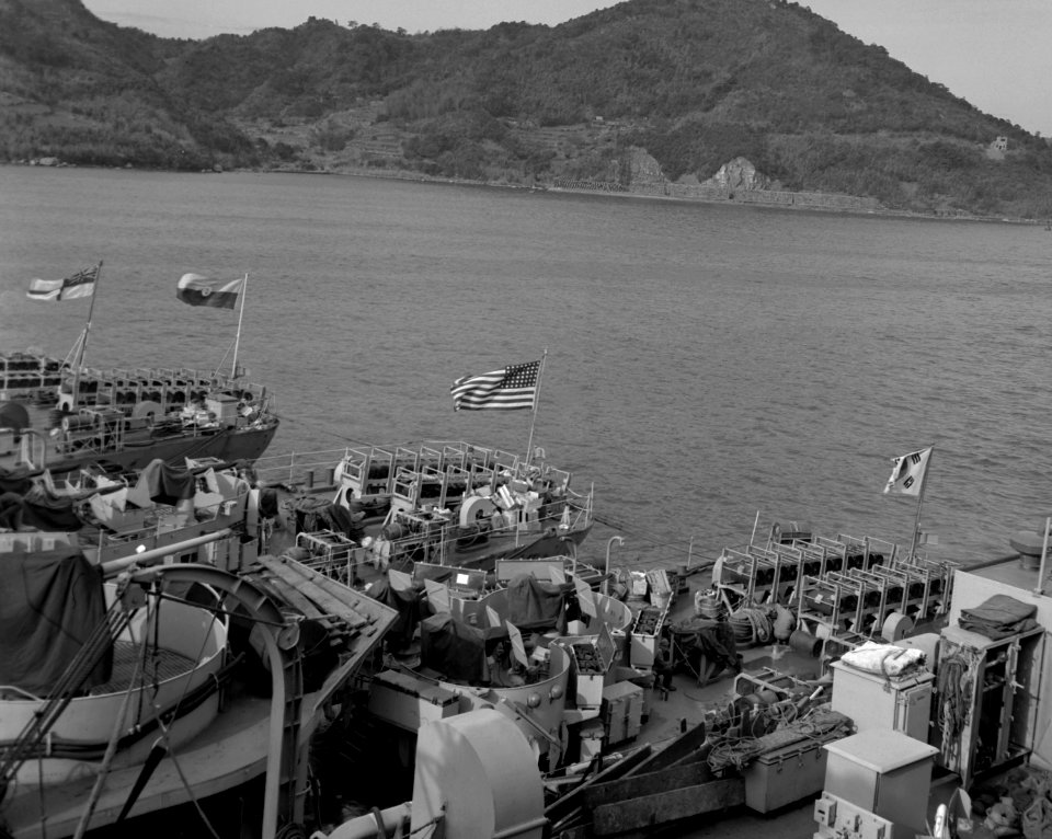 TAcoma class frigates fantails Korea 1952