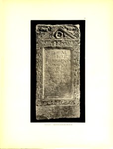 Tafel 059 Spalato - röm. Grabstein 2. Jhdt. n. Chr. (arch. Museum) - Heliografie Kowalczyk 1909