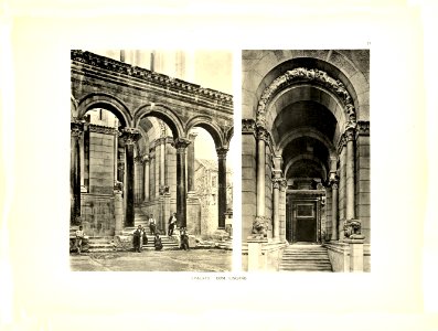 Tafel 023 Spalato - Eingang zum Dom - Heliografie Kowalczyk 1909