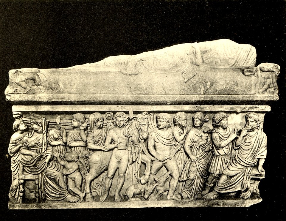 Tafel 058c Salona - Sarkophag - Heliografie Kowalczyk 1909