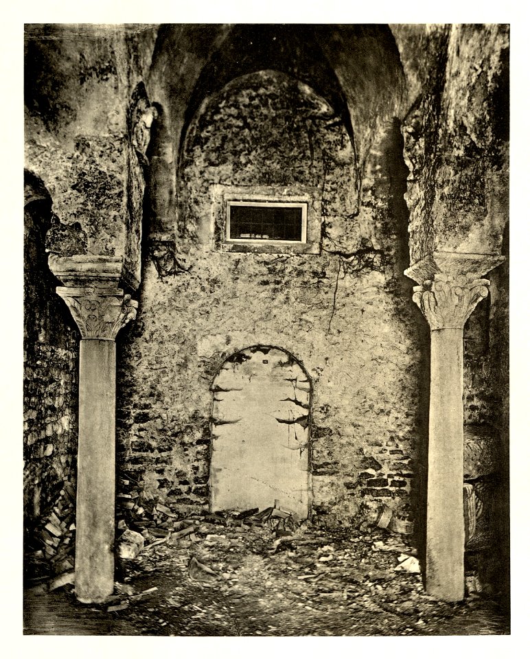 Tafel 075a Zara - Inneres der ehemaligen San Lorenz-Kirche VIII Jhdt. - Heliografie Kowalczyk 1909