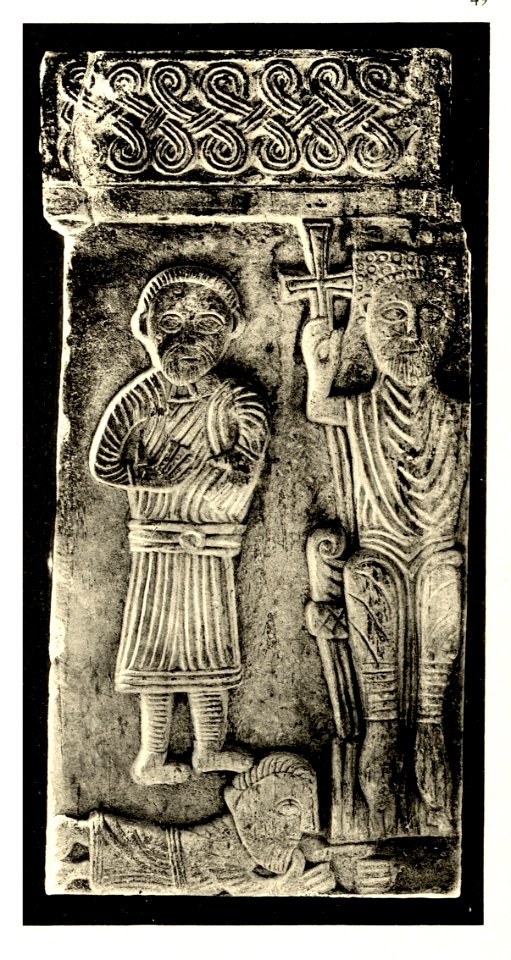 Tafel 049d Spalato - Jupitertempel, Baptisterium -Fragmente vom Taufstein - Heliografie Kowalczyk 1909