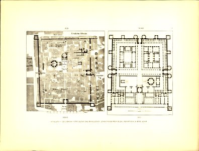Tafel 001 Spalato - Grundriss vom Kaiserpalast - Bulic and Robert Adam