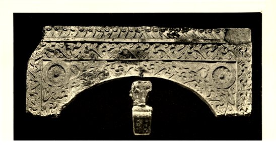 Tafel 071a Zara - Museo S. Donato Bogen von Ziborienaltar X-XI Jhdt.- Heliografie Kowalczyk 1909
