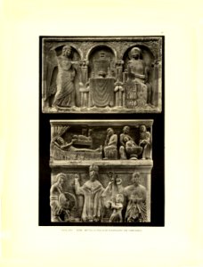 Tafel 024 Spalato - Dom, mittelalterliche Basreliefs am Campanile - Heliografie Kowalczyk 1909