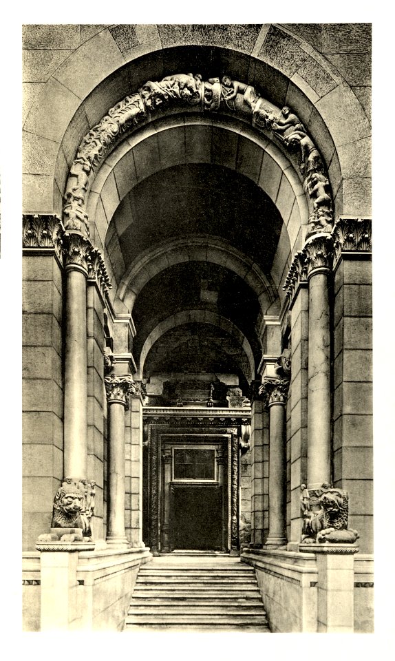 Tafel 023b Spalato - Eingang zum Dom - Heliografie Kowalczyk 1909
