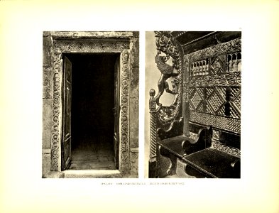 Tafel 035 Spalato - Dom Seitenportal und Chorstuhlwange - Heliografie Kowalczyk 1909