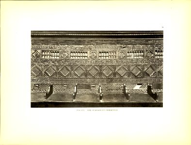 Tafel 034 Spalato - Dom romanisches Chorgestühl - Heliografie Kowalczyk 1909