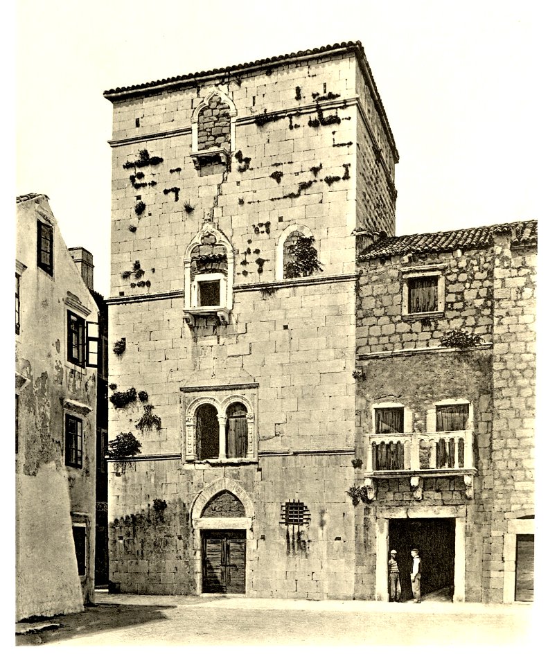 Tafel 090a Arbe - Venezianischer Palazzo - Heliografie Kowalczyk 1909