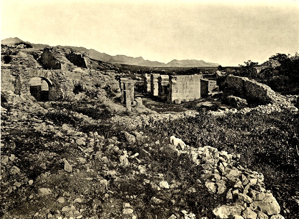 Tafel 050a Salona - Antikes Theater - Heliografie Kowalczyk 1909