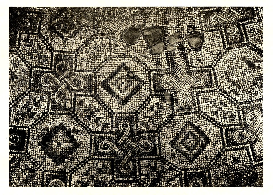 Tafel 052b Salona - Mosaicboden in der Basilica urbana - Heliografie Kowalczyk 1909