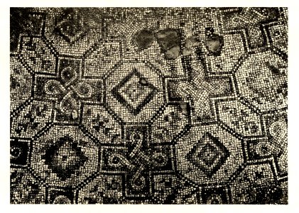Tafel 052b Salona - Mosaicboden in der Basilica urbana - Heliografie Kowalczyk 1909