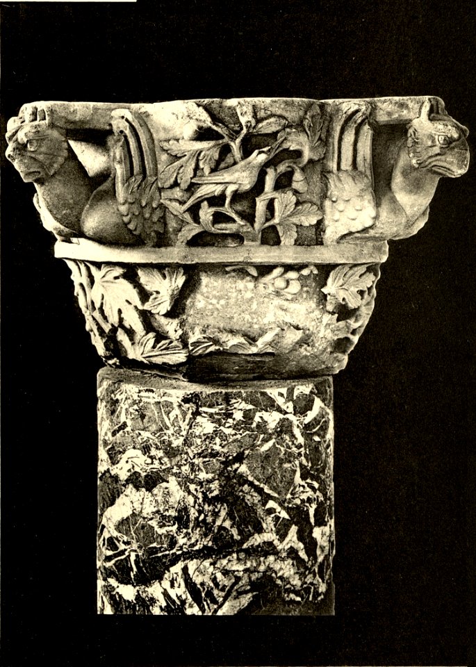 Tafel 053c Salona - Kapitäl der Taufkapelle - Heliografie Kowalczyk 1909