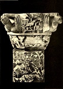 Tafel 053c Salona - Kapitäl der Taufkapelle - Heliografie Kowalczyk 1909