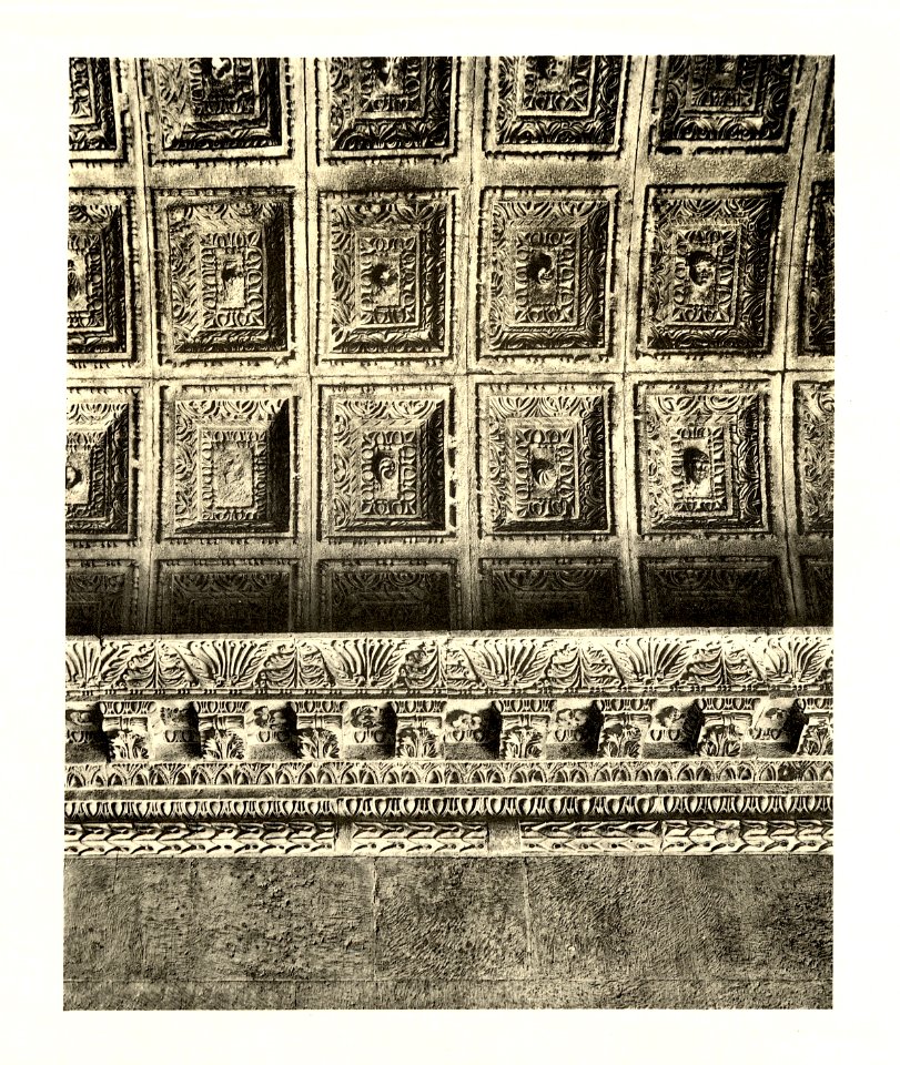 Tafel 047b Spalato - Jupitertempel Detail der Kassettendecke - Kowalczyk 1909