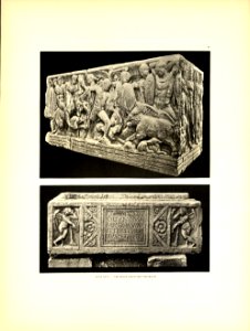 Tafel 056 Salona - Fundstücke Sarkophage - Heliografie Kowalczyk 1909