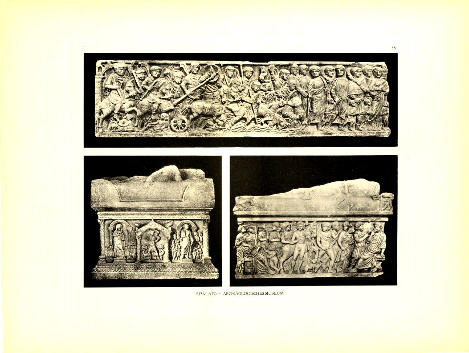 Tafel 058 Salona - Sarkophage - Heliografie Kowalczyk 1909
