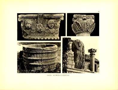 Tafel 054 Salona - Fundstücke - links unten Weinpresse frühchristlich - Heliografie Kowalczyk 1909