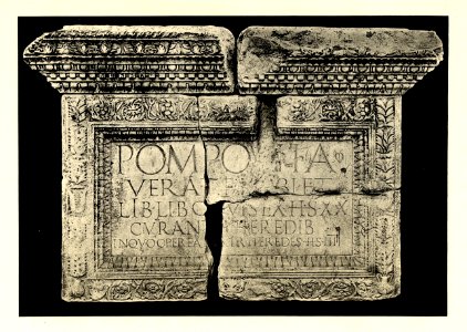 Tafel 055a Salona - Fundstücke Grabdenkmäler - Heliografie Kowalczyk 1909