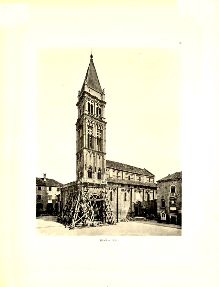 Tafel 097 Trau - Trogir - Dom - Heliografie Kowalczyk 1909