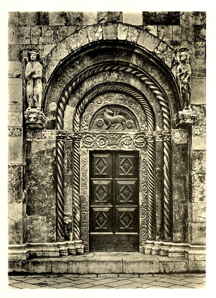 Tafel 080a Zara - Dom Seitenportal - Heliografie Kowalczyk 1909