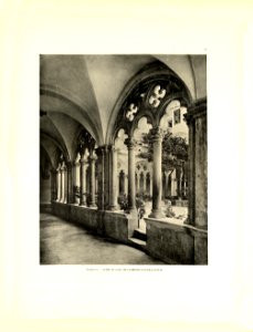 Tafel 117 Ragusa-Dubrovnik - Kreuzgang Dominikanerkloster - Heliografie Kowalczyk 1909 photo