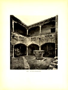 Tafel 083 Zara - Hof eines Bürgerhauses - Heliografie Kowalczyk 1909