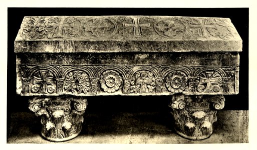 Tafel 069a Zara - Museo S. Donato Sarkophag XI Jhdt. - Heliografie Kowalczyk 1909