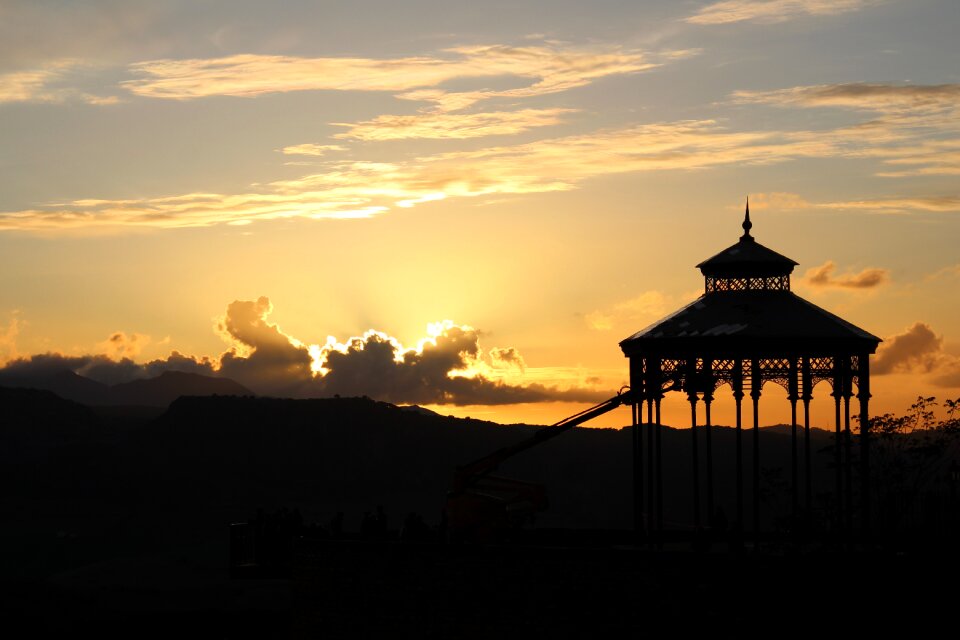 Landscape silhouette sky