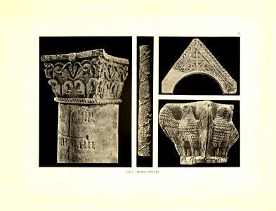 Tafel 073 Zara - Museo San Donato Mittelalterliche Fundstücke X und XI Jhdt - Heliografie Kowalczyk 1909