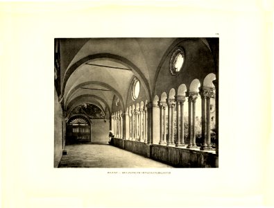 Tafel 116 Ragusa-Dubrovnik - Kreuzgang Franziskanerkloster - Heliografie Kowalczyk 1909 photo
