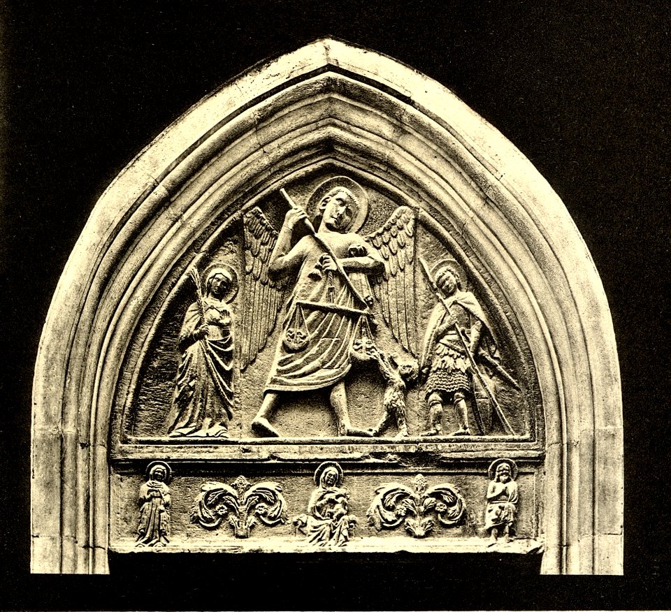 Tafel 074d Zara - Museo San Donato Portraitdetail der St. Michaels Kirche - Heliografie Kowalczyk 1909
