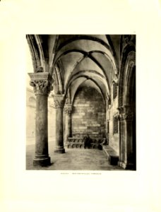 Tafel 121 Ragusa-Dubrovnik - Vorhalle Rektorenpalast - Heliografie Kowalczyk 1909 photo