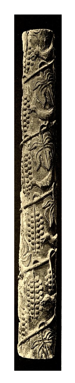 Tafel 073b Zara - Museo San Donato Altarsäule aus Holz aus dalm. Dorfkirche XIV Jhdt. - Heliografie Kowalczyk 1909