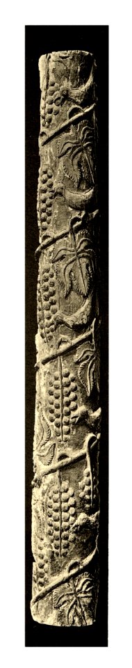 Tafel 073b Zara - Museo San Donato Altarsäule aus Holz aus dalm. Dorfkirche XIV Jhdt. - Heliografie Kowalczyk 1909