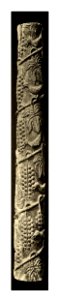 Tafel 073b Zara - Museo San Donato Altarsäule aus Holz aus dalm. Dorfkirche XIV Jhdt. - Heliografie Kowalczyk 1909