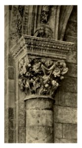 Tafel 124a Ragusa-Dubrovnik - Kapitäl aus der Vorhalle des Rektorenpalastes - Heliografie Kowalczyk 1909