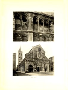 Tafel 078 Zara - Dom mit Campanile, Fassadendetail - Heliografie Kowalczyk 1909