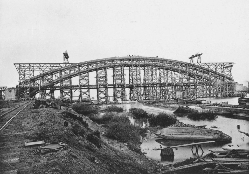 Tafel 6 – Geschlossener Bogenträger der linken Hauptöffnung. 19. September 1897